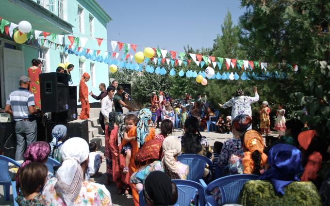 Celebration in Rudaki district on August 6th, 2014