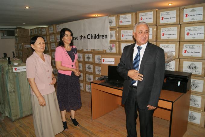 Mr. Muminov, representative of the Republican HLSC, thanks Save the Children and SDC for their support