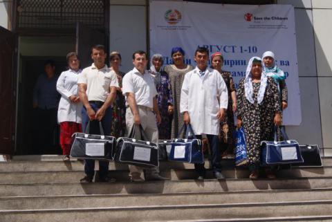 Obstetricians from target villages glad to receive high quality midwife kits